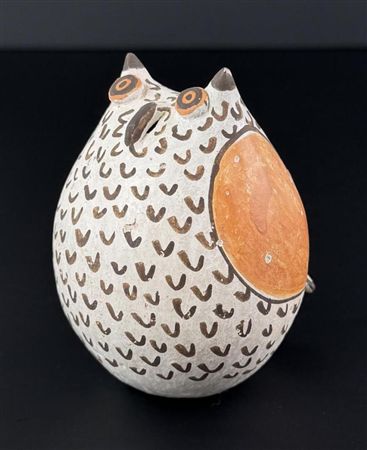 Acoma Pueblo Owl Pottery Figurine