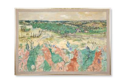 Segos Valley with Wild Orchids and Marguerites by Anthony Gross - Auction record, sale price, and art valuation. Compare with similar artists and explore comparable artworks.
