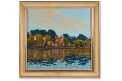 Peyriac de Mer by George Devlin - Auction record, sale price, and art valuation. Compare with similar artists and explore comparable artworks.