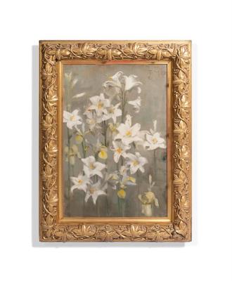Lilies by Thomas Millie Dow - Auction record, sale price, and art valuation. Compare with similar artists and explore comparable artworks.