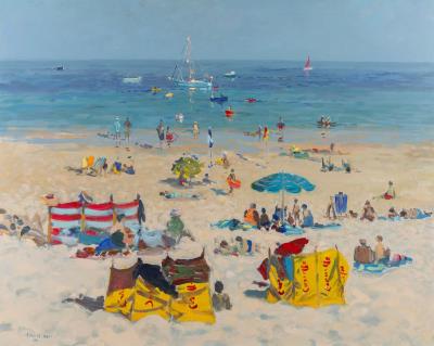 Porthminster Beach - Carbis Bay - St Ives by Douglas Hill - Auction record, sale price, and art valuation. Compare with similar artists and explore comparable artworks.