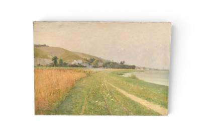 Locomotive on the Riverbank