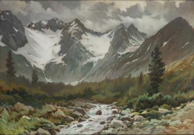 Zielona Kieżmarska Valley by Stanislaw Dziemanski - Auction record, sale price, and art valuation. Compare with similar artists and explore comparable artworks.
