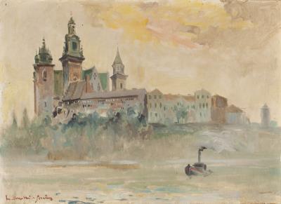 View of Wawel Castle by Mieczyslaw Serwin Oracki - Auction record, sale price, and art valuation. Compare with similar artists and explore comparable artworks.