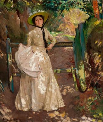 In the shade by George Henry Frederick Bell - Auction record, sale price, and art valuation. Compare with similar artists and explore comparable artworks.