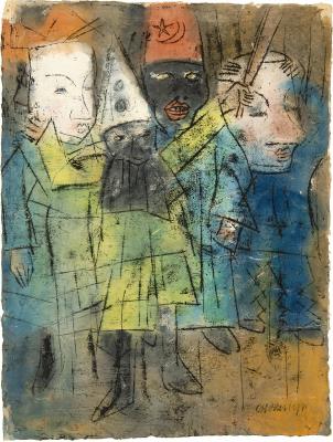 Kinder mit Masken (Karneval)