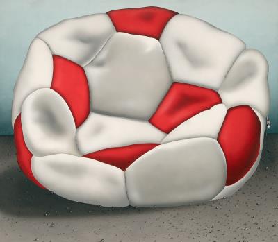Fußball II (Denkmal für einen Besiegten) by Peter Nagel - Auction record, sale price, and art valuation. Compare with similar artists and explore comparable artworks.