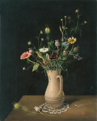 Gartenblumen im Krug