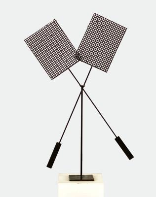 Pendulum with square perforated sheet by Werner Witschi - Auction record, sale price, and art valuation. Compare with similar artists and explore comparable artworks.