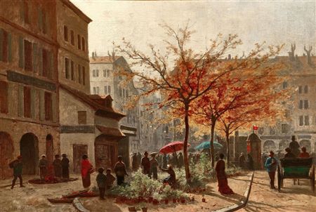 Street Scene in Geneva