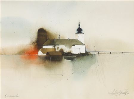 Schloss am See by Ernst Balluf - Auction record, sale price, and art valuation. Compare with similar artists and explore comparable artworks.