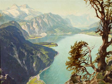 View over the Attersee towards Mondsee