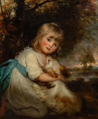 Portrait of Master Boyce and his Dog