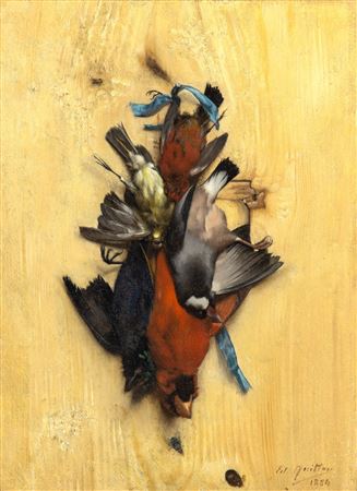 Songbirds Hung from a Blue Ribbon, 1884