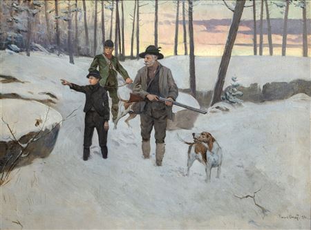 A Winter Hunt, 1883