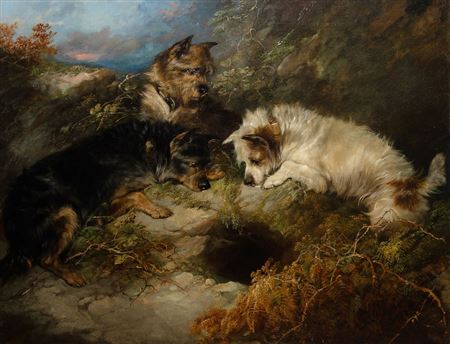 Anticipation (Three Terriers at a Rabbit Warren)