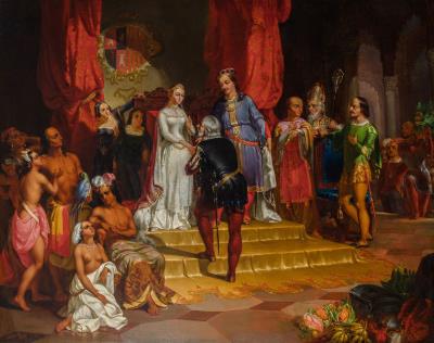 Columbus at the Court of Ferdinand and Isabella