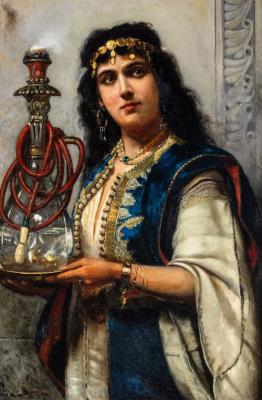 Woman with Shisha