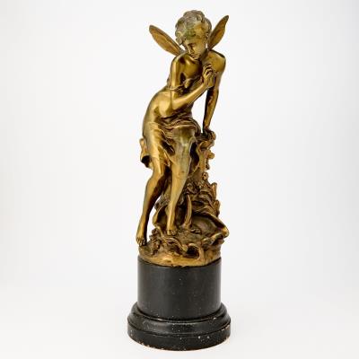 Patinated Bronze Figure of a Sprite