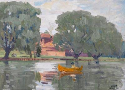 Reflections: Belle Isle, Detroit, Mich, 1919