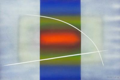 Illusion with a White Line