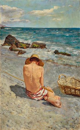 Fisherman's boy by the Shore