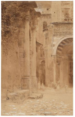 The archway in Bergamo in the Città Alta by Ludwig Rosch - Auction record, sale price, and art valuation. Compare with similar artists and explore comparable artworks.