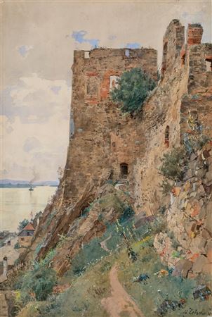 Ruin Weitenegg upon the Danube in Wachau valley