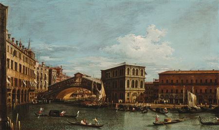 The Rialto Bridge, Venice, with the Fondaco dei Tedeschi and Palazzo dei Camerlenghi by Antonio Visentini - Auction record, sale price, and art valuation. Compare with similar artists and explore comparable artworks.