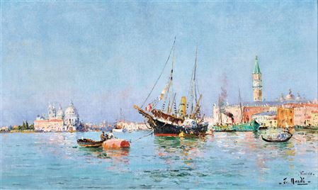 Venice, scene in St Mark’s Basin