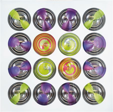 Cromocinetic Object OCGVioRCB16/13–16 spheres (white) by Franco Costalonga - Auction record, sale price, and art valuation. Compare with similar artists and explore comparable artworks.