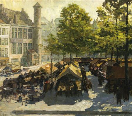 Activities at the Friday Market in Ghent with 'Het Torenken'
