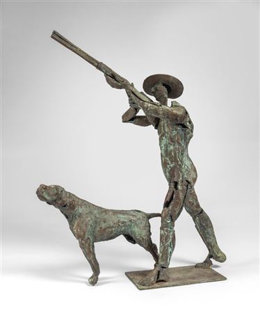 Hunter with dog by Jan Desmarets - Auction record, sale price, and art valuation. Compare with similar artists and explore comparable artworks.