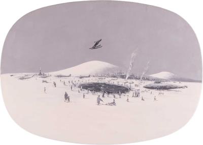 Flying Skier