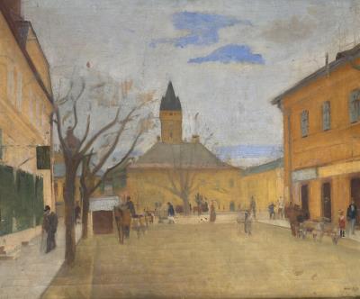 Small market in Nagybánya
