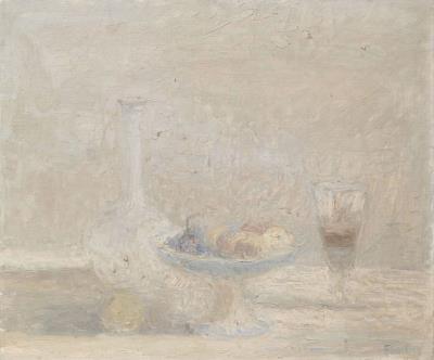 Fruit, carafe and glass