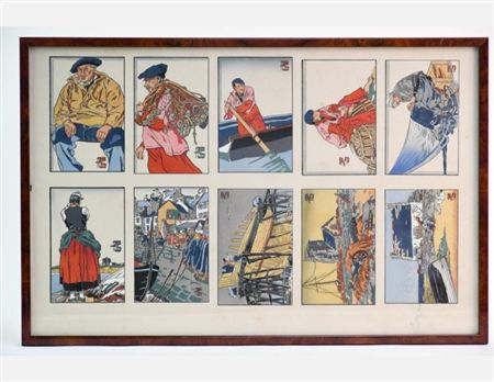 Portraits of Breton men and women and lively scenes by Georges Geo-Fourrier - Auction record, sale price, and art valuation. Compare with similar artists and explore comparable artworks.