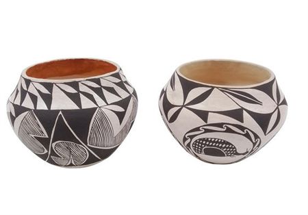 Acoma Pottery Pots (2)