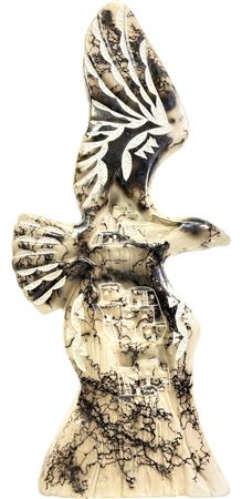 Navajo Horsehair Pottery Eagle Sculpture