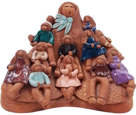 Pueblo Storyteller Pottery Sculpture