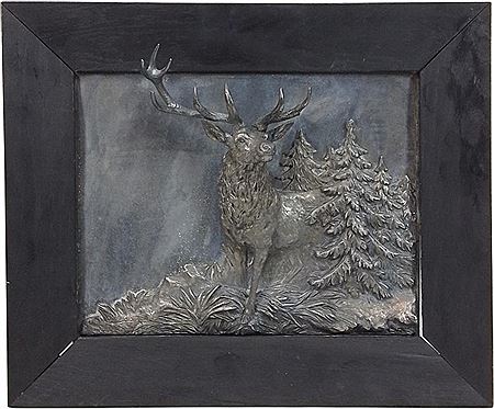 Elk Relief Wall Plaque