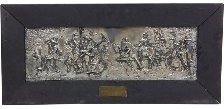 3D Pewter German Relief Plaque