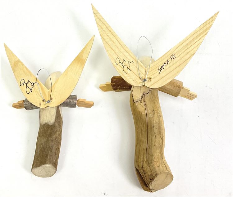 Driftwood Angel Art Figurines (2)