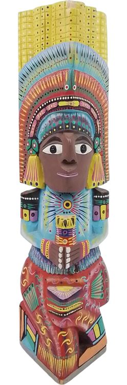 Mexico Folk Art Carved Totem