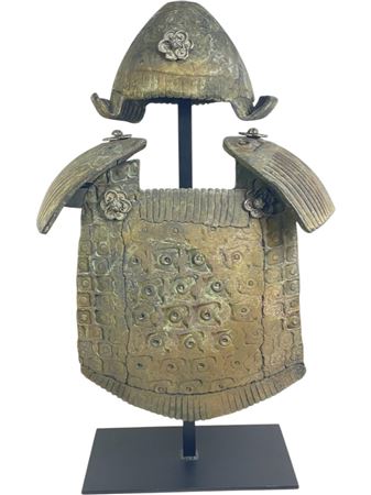 Japanese Raku Pottery Armor Sculpture