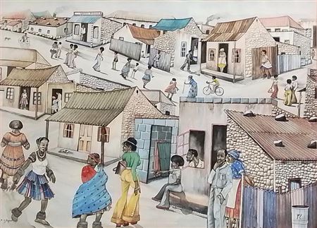 Watercolor Street Scene