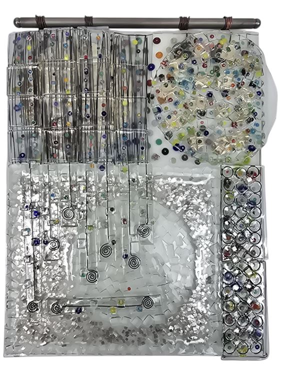 Fused Art Glass Sculptures (2)