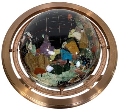 Gemstone World Globe with Stand