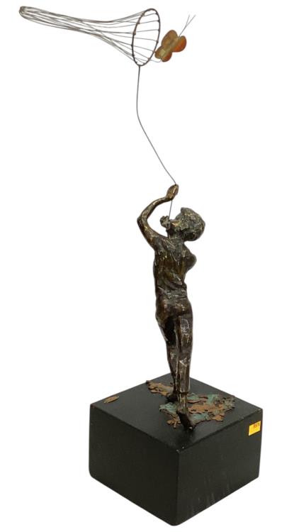 Depicting Boy With Butterfly Net