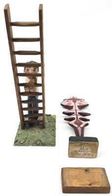 Folk Art Wood Sculptures (2)